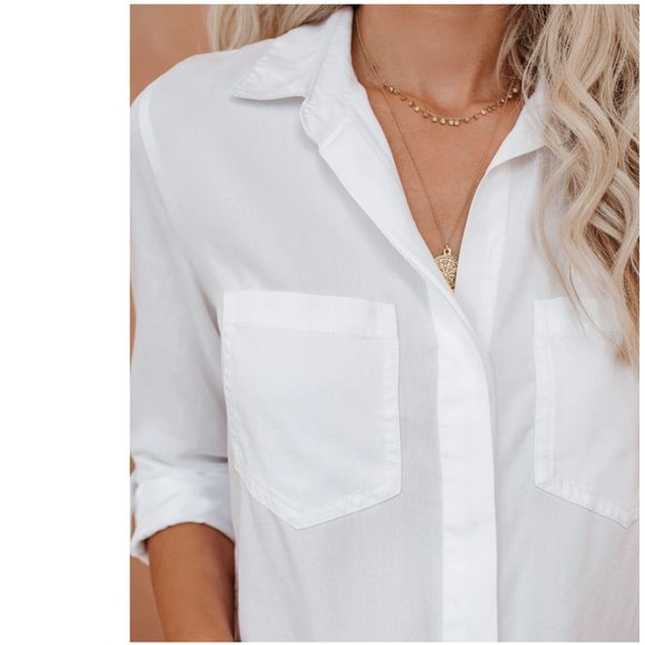DOROTA White Button Down Top - Picture 4 of 8